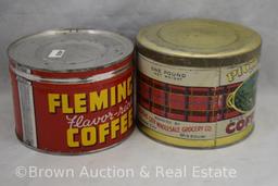 (4) Old coffee cans