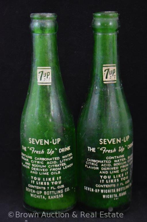 (7) Old pop bottles