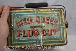 Dixie Queen Plug Cut Smoking Tobacco tin litho lunch pail