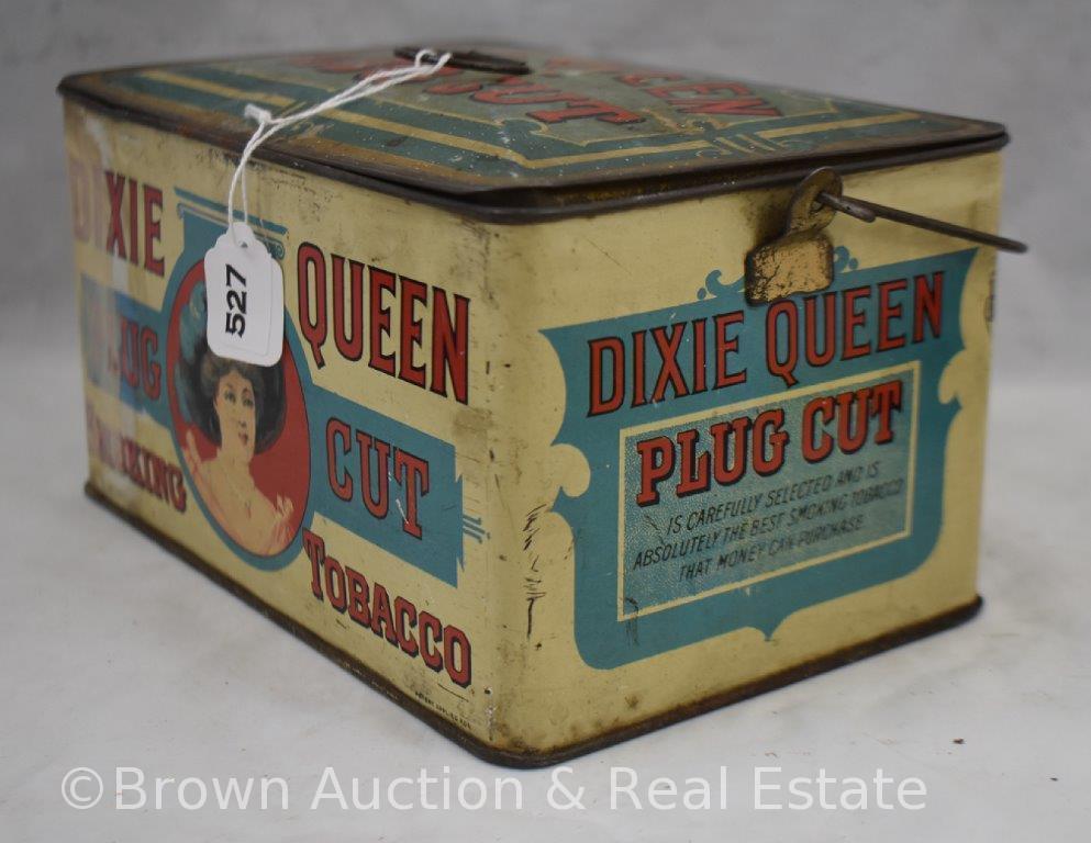 Dixie Queen Plug Cut Smoking Tobacco tin litho lunch pail