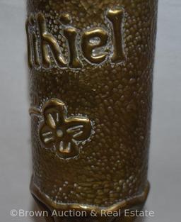 Pair of Brass Trench Art made from shell casings - WWI