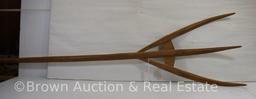 Vintage wooden pitchfork