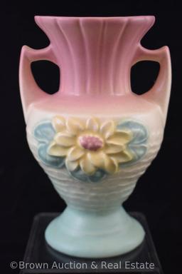 (2) Hull Water Lily vases
