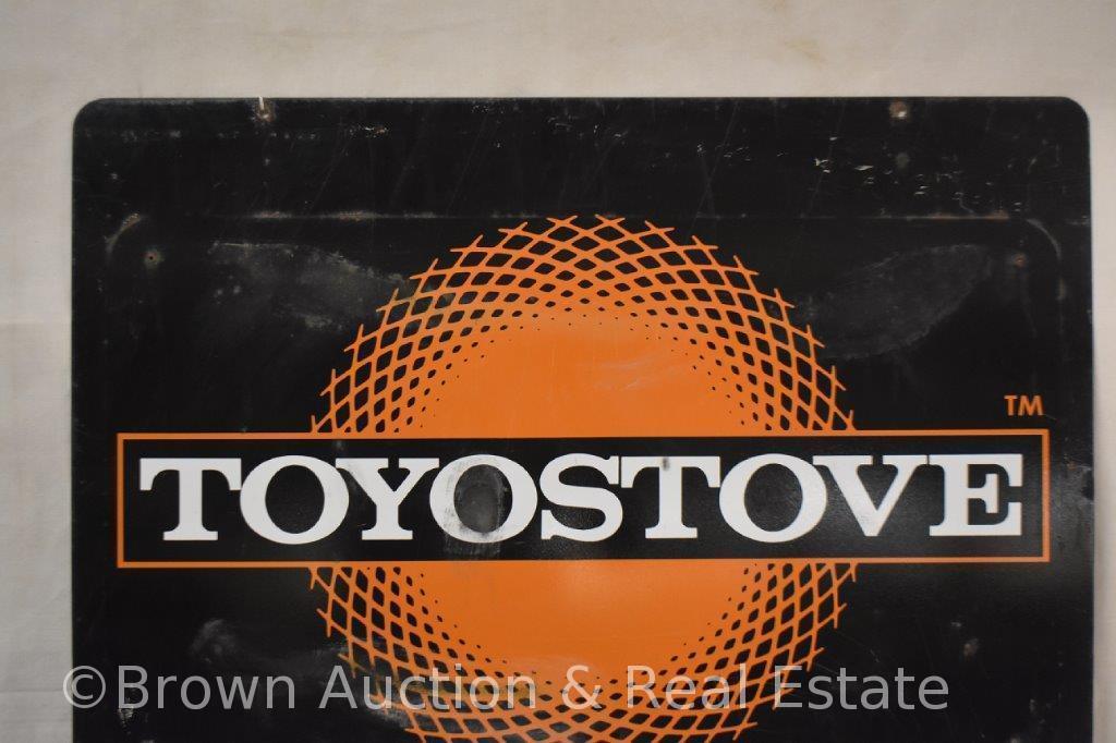 Toyostove Authorized Dealer double sided tin sign
