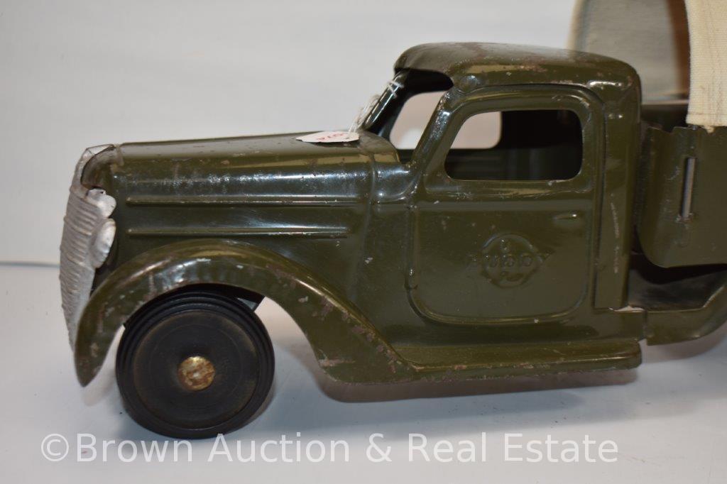 1930's Buddy L Army transport truck