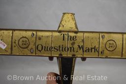Marx tin litho "No. 247, The Question Mark" wind up airplane