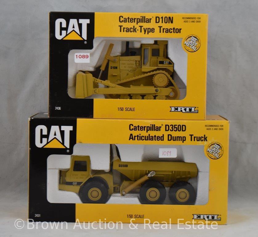 (2) ERTL Cat die cast toys