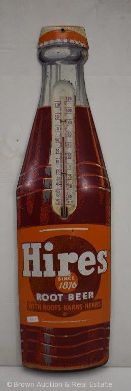 Hires Root Beer advertising tin thermometer