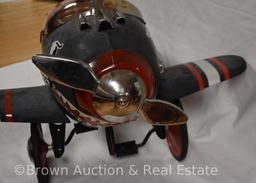 Black Shark child's airplane pedal car