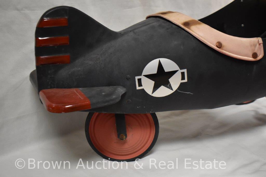 Black Shark child's airplane pedal car