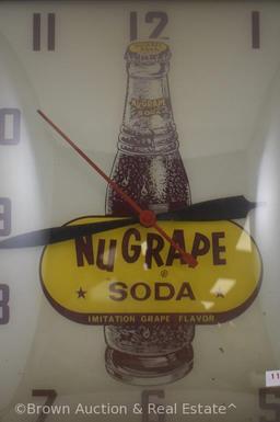 Advertising clock - NuGrape soda