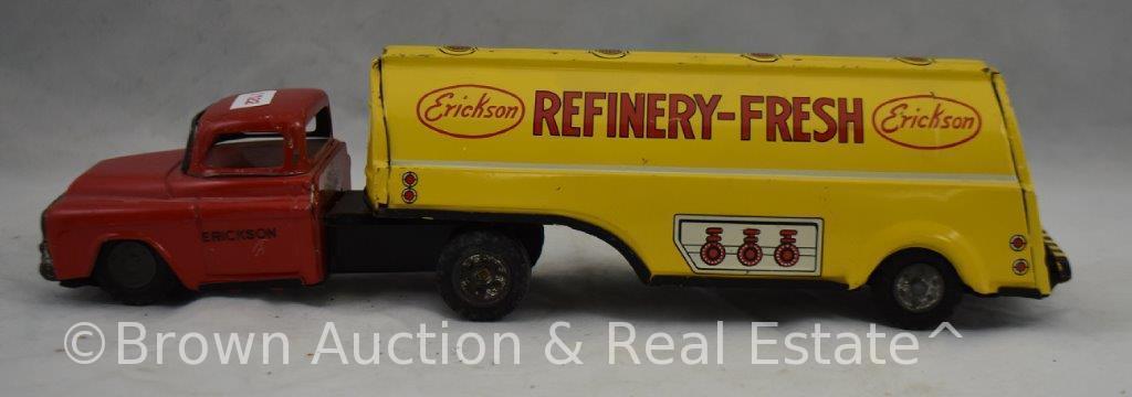 "Erickson Refinery-Fresh" steel tanker semi-truck