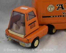 Tonka "Allied Van Lines" semi-truck and trailer