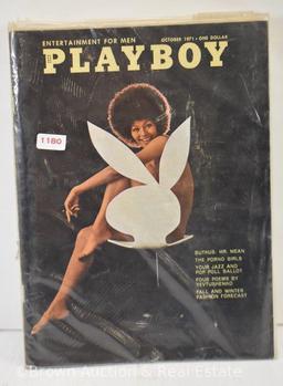 (5) 1971 Playboy magazines