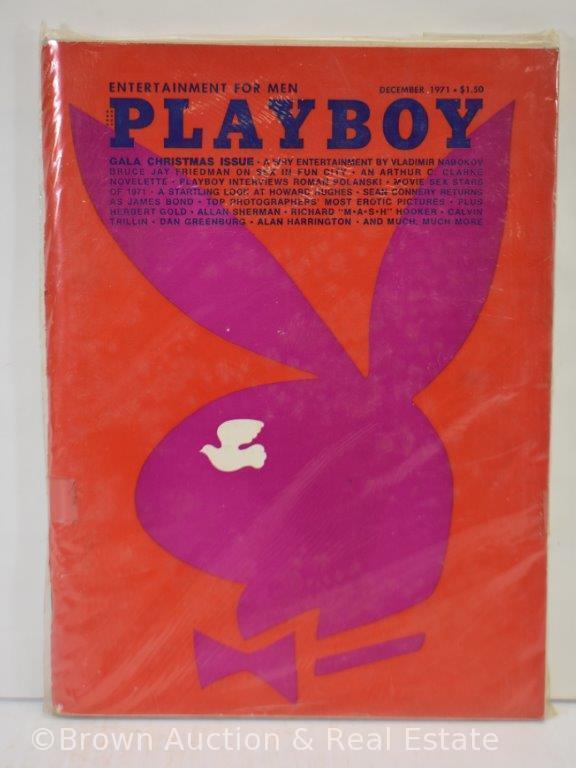 (5) 1971 Playboy magazines