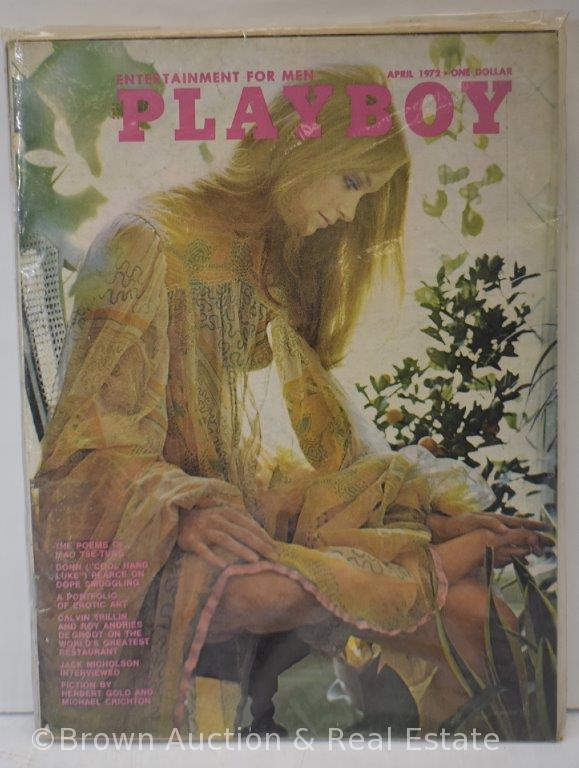 (6) 1972 Playboy magazines