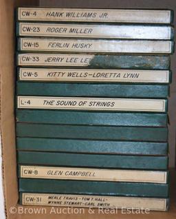 (14) Vintage reel-to-reel tapes