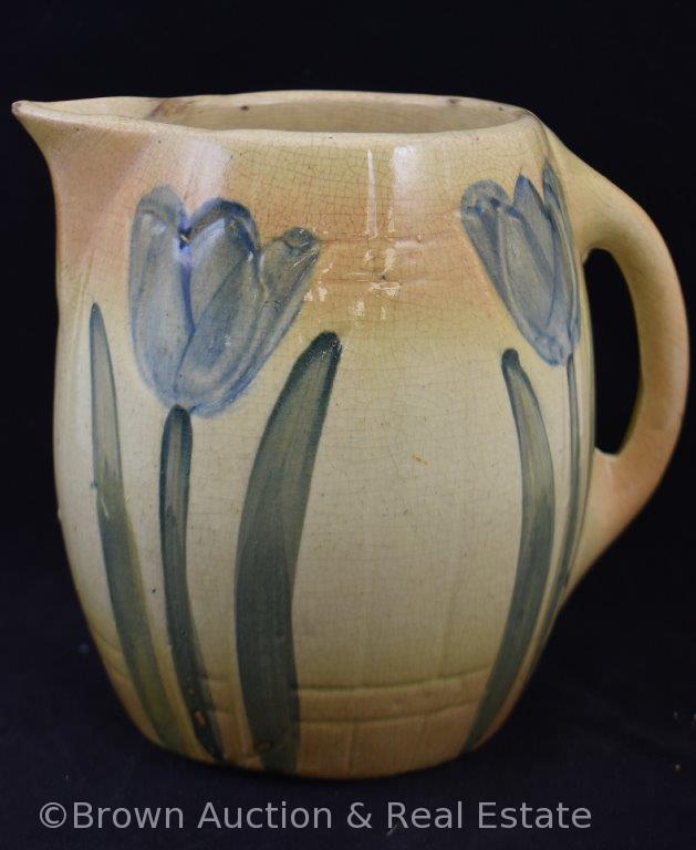 Roseville 7.5" Early Pitcher, Iris