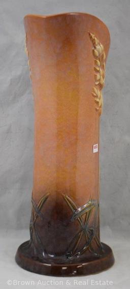 Roseville Wincraft 288-15" vase, tan/orange