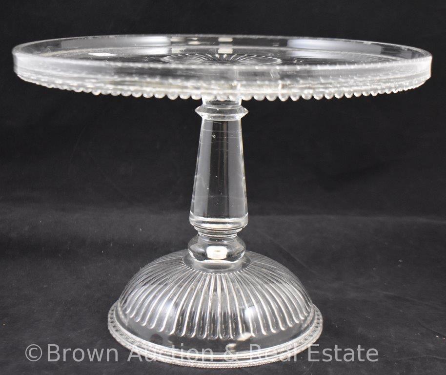 EAPG Good Luck/Horseshoe/Prayer Rug large cake stand