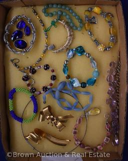 Costume jewelry - necklaces, earrings, brooches and bracelets