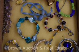 Costume jewelry - necklaces, earrings, brooches and bracelets