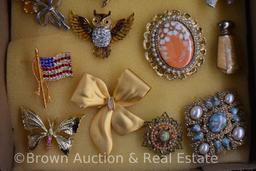 Costume jewelry - pins and brooches