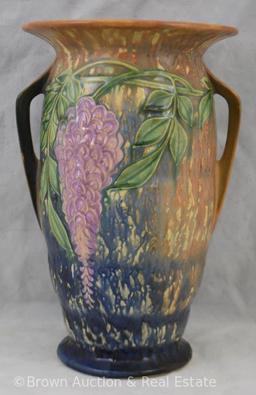 Roseville Wisteria 640-12" vase, blue