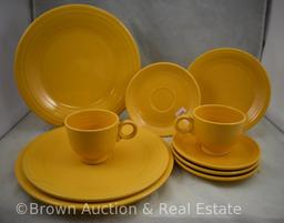 (10) Yellow Fiesta pieces