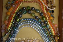 Costume jewelry - colorful beaded necklaces