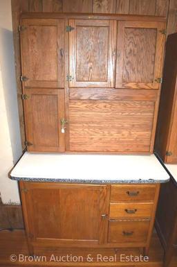 Napanee Dutch Kitchen Hoosier cabinet with porcelain work top