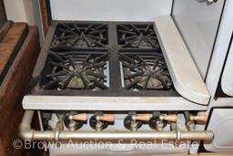 Porcelain Tappan Insulated Skelgas stove and dbl. oven