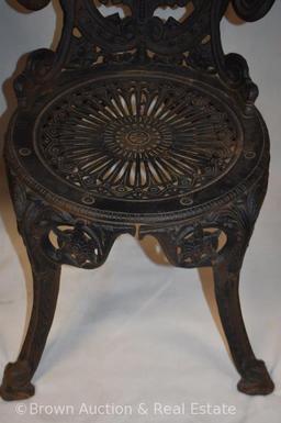 Cast Iron porch/patio chair and table