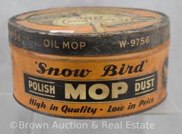 Snow Bird Oil Mop round tin
