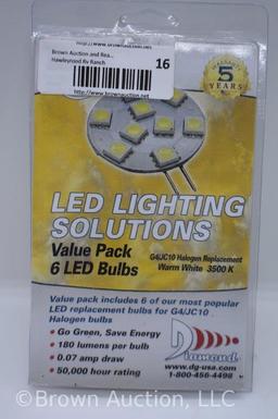 Diamond LED 6 pack bulbs