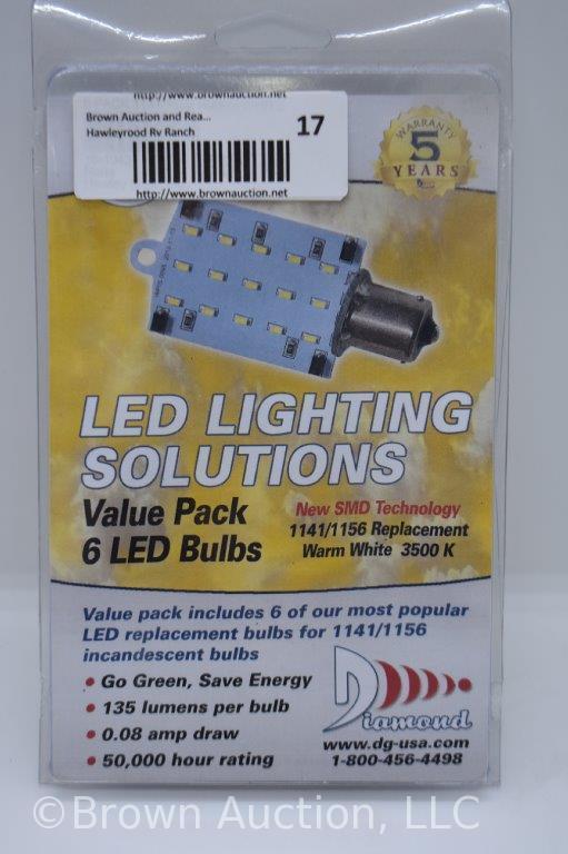 Diamond LED 6 pack bulbs