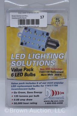 Diamond LED 6 pack bulbs