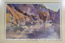 Artist Charlene Madden's "Copper Canyon" watercolor painting (2001)