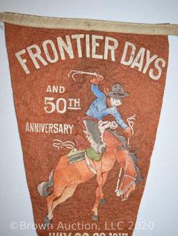 50th Anniv. Frontier Days (Cheyenne, WY) felt pennant