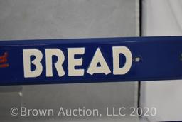 (2) Advertising bread door push bars, Holsum and Rainbo