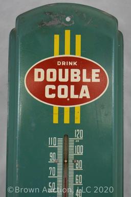 "Drink Double Cola" advertising thermometer