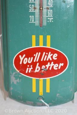 "Drink Double Cola" advertising thermometer