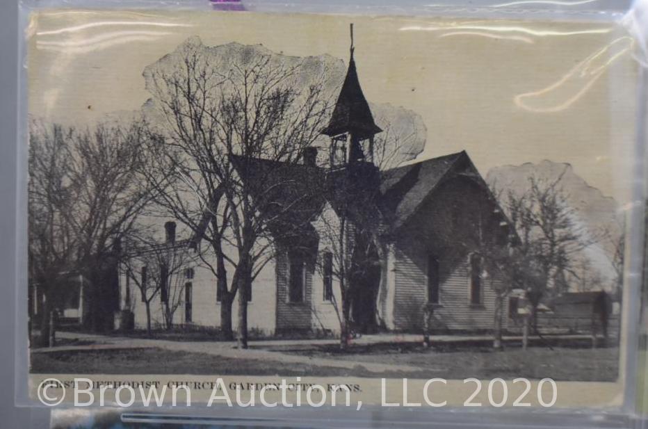 (8) Post cards - Garden City, KS buildings