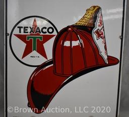 1955 Texaco "Fire Chief" porcelain gas pump sign