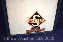 Skelly DS sidewalk sign with Skelly logo