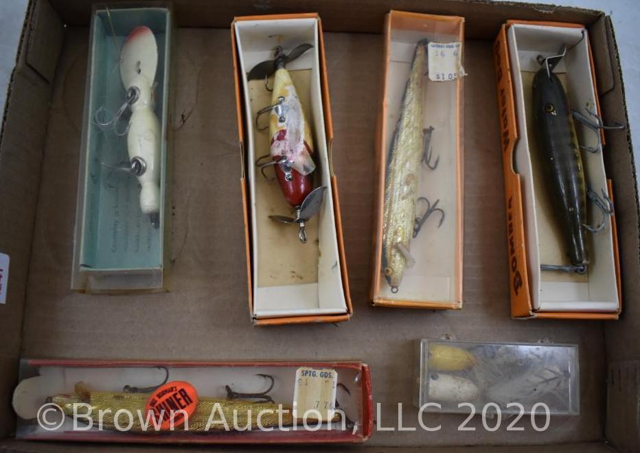 (6) Vintage fishing lures