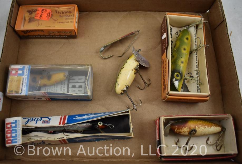 (6) Vintage fishing lures
