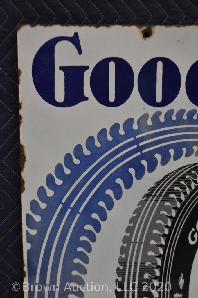 Goodrich Tires DS porcelain sign