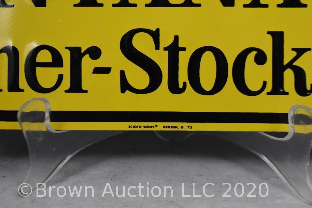 SS metal "This Property potected by Montana Farmer-Stockman" sign