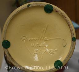 Roseville Wincraft 287-12" vase, turq/blue